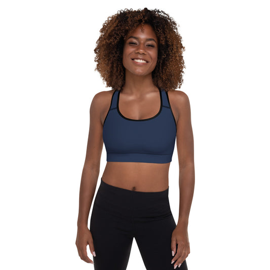 Navy Padded Sports Bra
