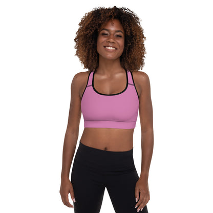 Pink Padded Sports Bra
