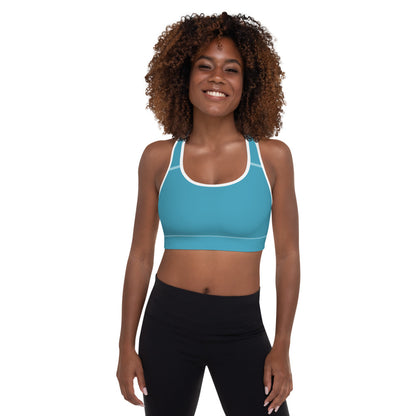 Aqua Padded Sports Bra