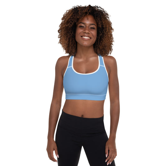 Light Blue Padded Sports Bra