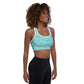 Seafoam Camo Padded Sports Bra