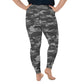 Gray Camo Plus Size Leggings