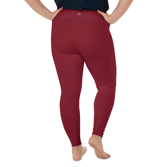 Burgundy Plus Size Leggings