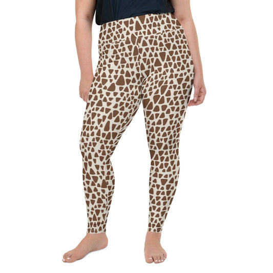 Giraffe Print Plus Size Leggings