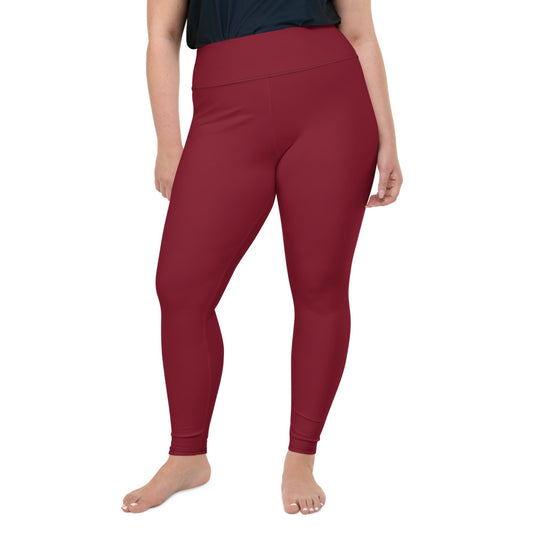 Burgundy Plus Size Leggings