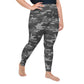 Gray Camo Plus Size Leggings
