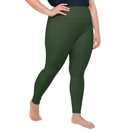 Deep Forest Plus Size Leggings