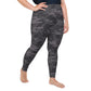 Dark Gray Camo Plus Size Leggings