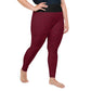Crimson ZigZag Plus Size Leggings