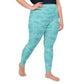 Seafoam Camo Plus Size Leggings