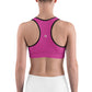 Hot Pink Unpadded Sports Bra