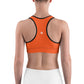 Neon Orange Unpadded Sports Bra