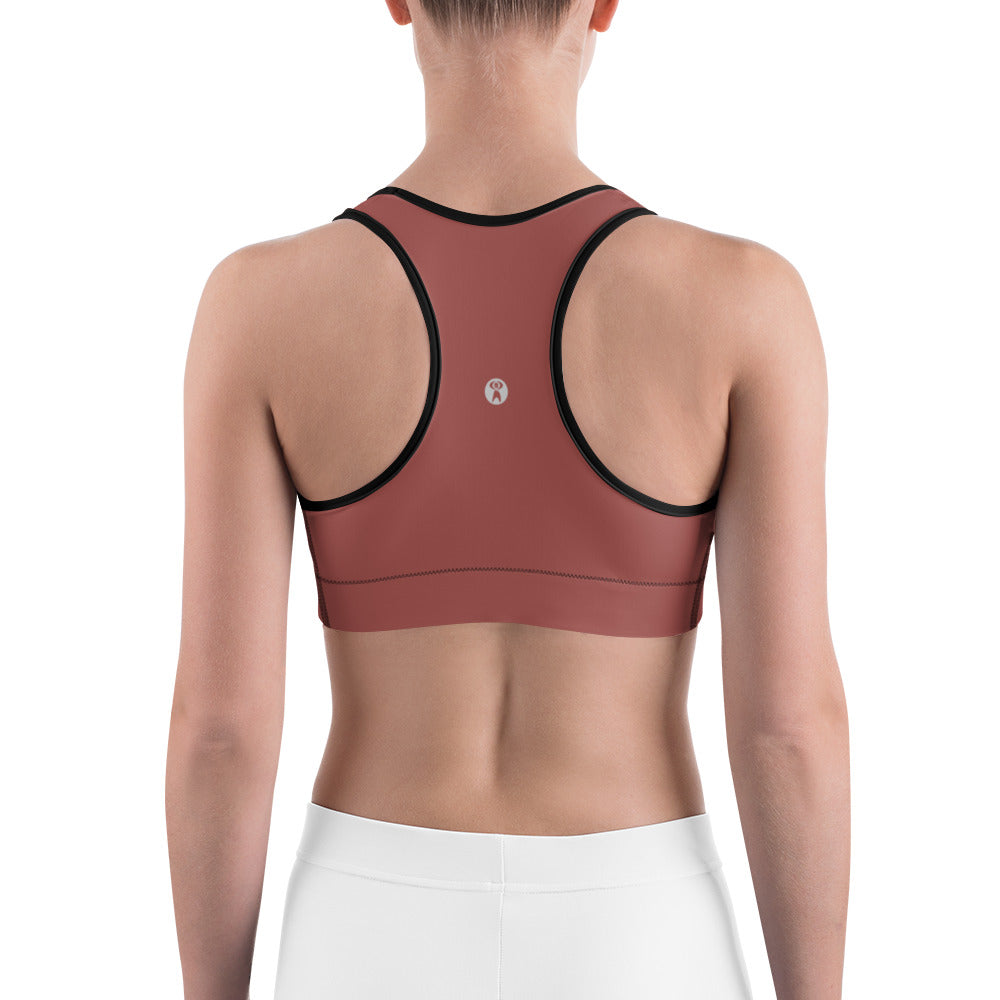 Terracotta Unpadded Sports Bra