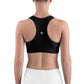 Black Unpadded Sports Bra