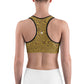 Gold Weave Unpadded Sports Bra