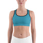 Aqua Unpadded Sports Bra
