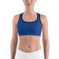 Blue Unpadded Sports Bra