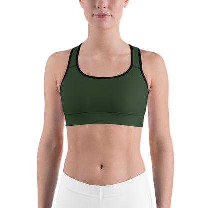 Deep Forest Unpadded Sports Bra