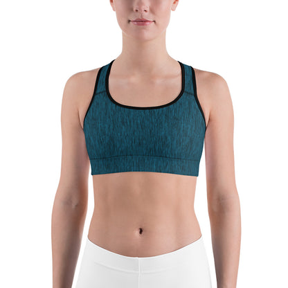 Green Jean Unpadded Sports Bra