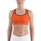 Neon Orange Unpadded Sports Bra