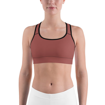 Terracotta Unpadded Sports Bra