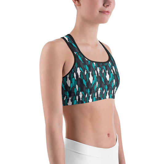 Aqua Marine Unpadded Sports Bra