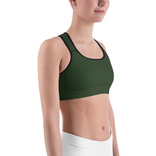 Deep Forest Unpadded Sports Bra