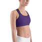 Purple Unpadded Sports Bra