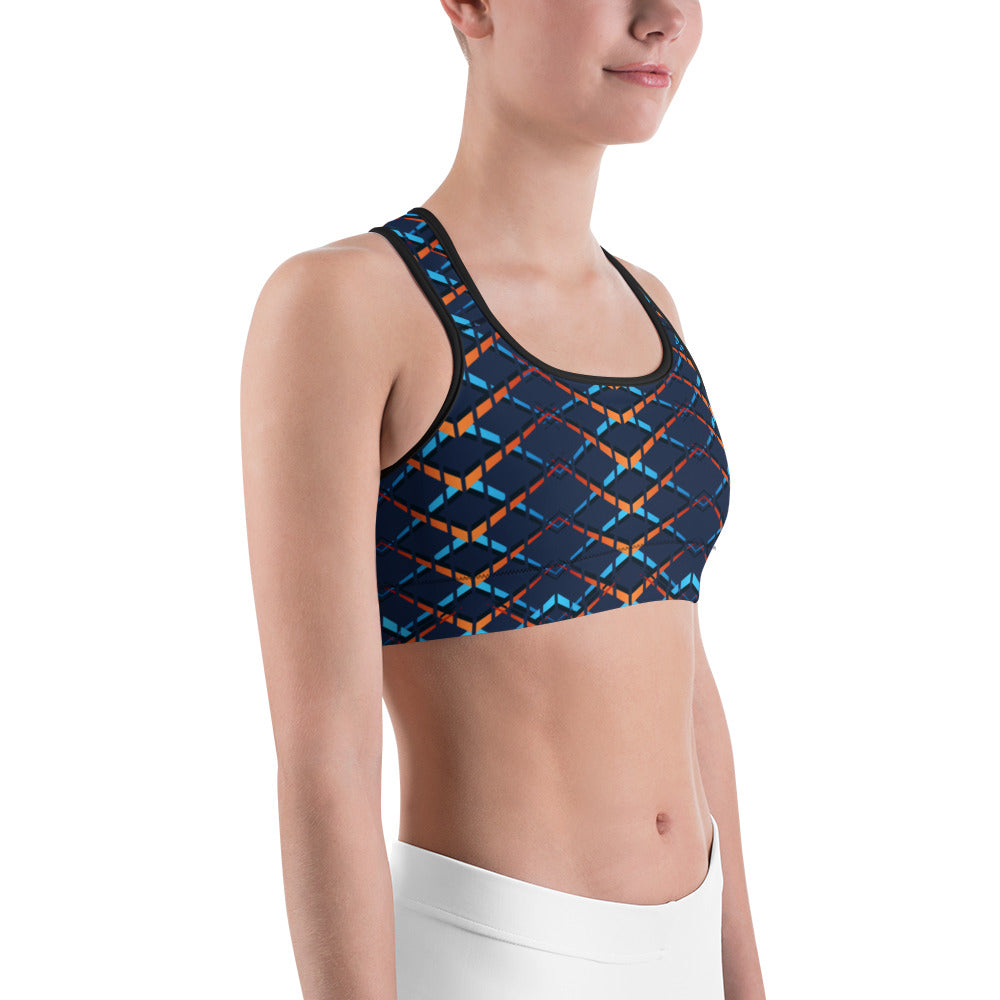 Navy VX Sport Unpadded Sports Bra