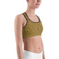 Gold Weave Unpadded Sports Bra