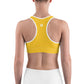 Yellow Unpadded Sports Bra