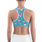 Butterfly Sky Unpadded Sports Bra