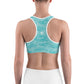 Seafoam Camo Unpadded Sports Bra