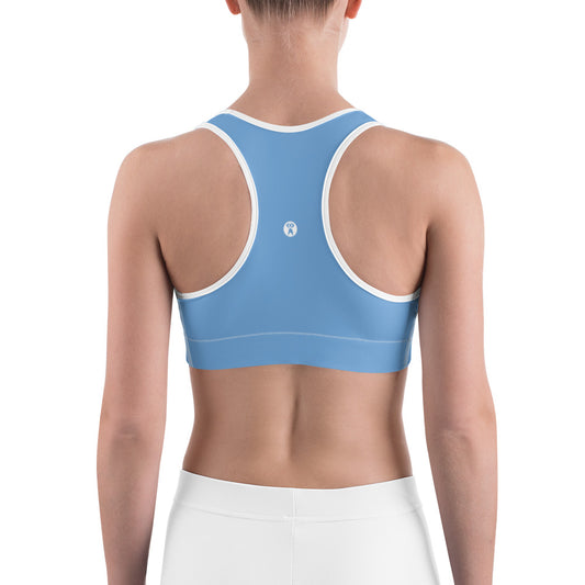 Light Blue Unpadded Sports Bra