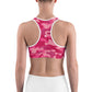 Pink Camo Unpadded Sports Bra