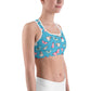 Butterfly Sky Unpadded Sports Bra