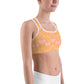Pink Ikat Unpadded Sports Bra
