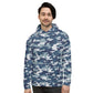 Blue Camouflage Hoodie