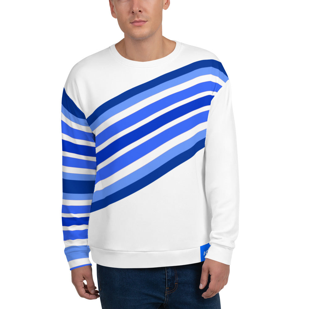 Asymmetry Men's White Pullover