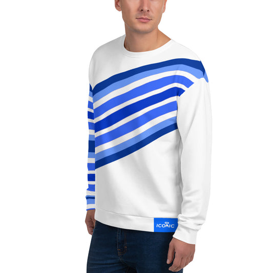 Asymmetry Men's White Pullover