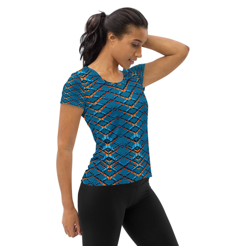 Women's VX Sport Bright Blue DRYconic MaxDri Performance Top