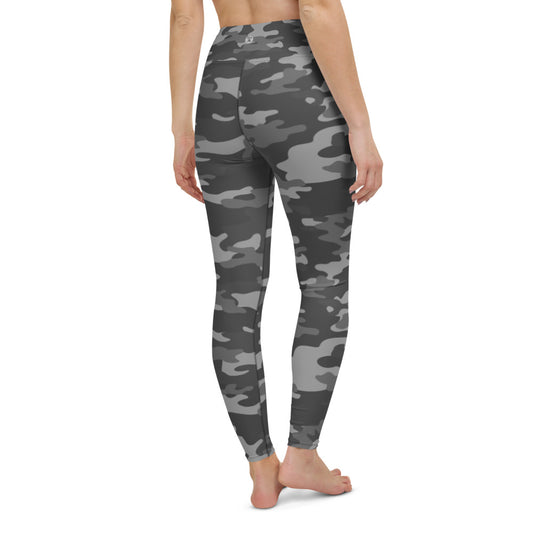 Gray Camo Yoga Leggings