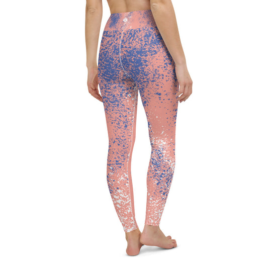 Pink Splash Yoga Leggings