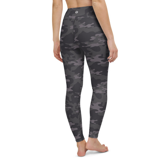 Dark Gray Camo Yoga Leggings