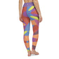 Abstract pattern colorful yoga leggings