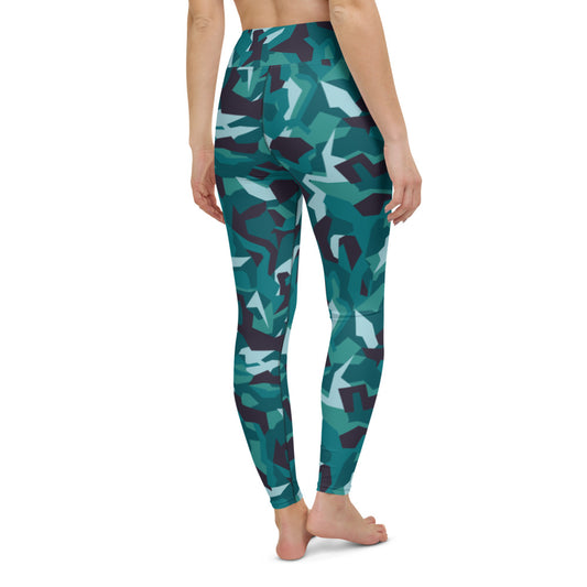 Sea Glass Camo Yoga Leggings
