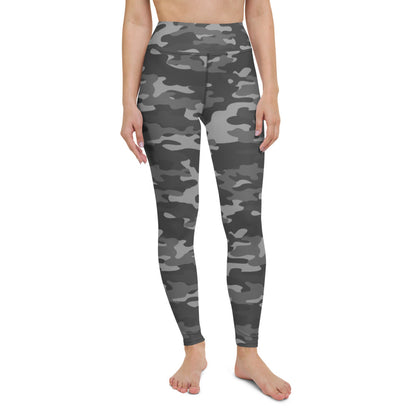 Gray Camo Yoga Leggings