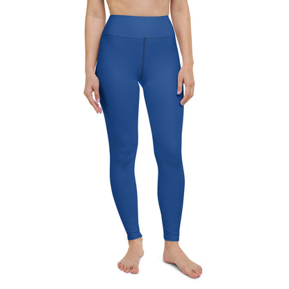 Blue High-Waist Yoga Leggings