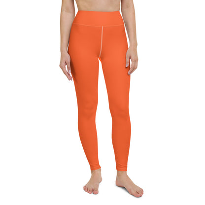 Orange High-Waist Yoga Leggings