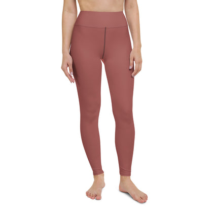 Terracotta High-Waist Yoga Leggings